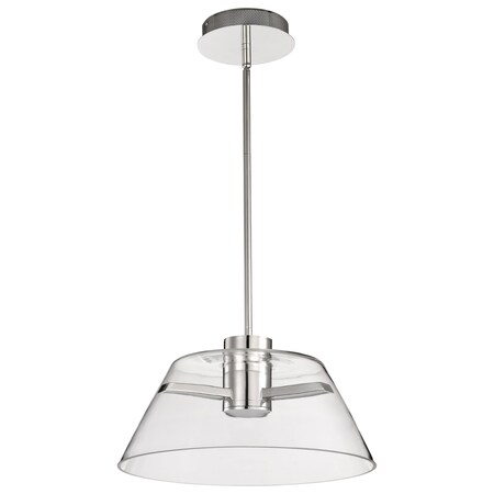 Nuvo Edmond, 17 Inch LED Pendant, Polished Nickel 62/2052